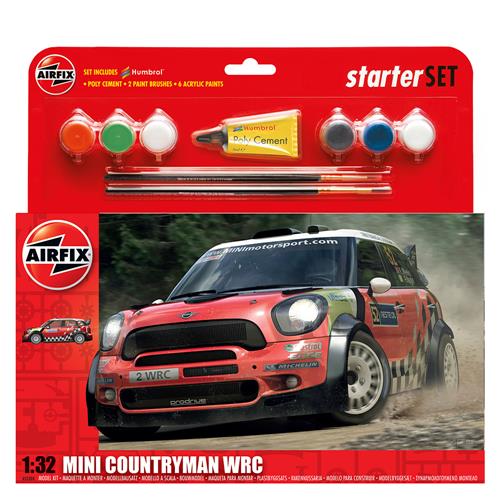 Airfix A55304 Mini Countryman WRC Starter Set (1:32) Scale