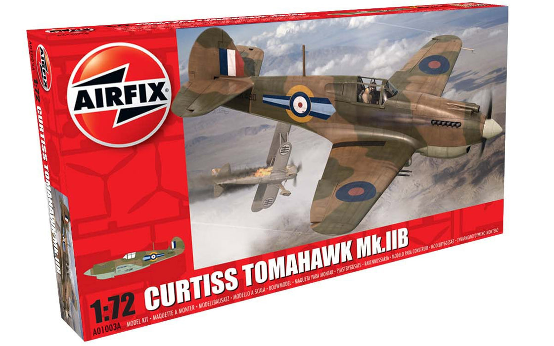 Airfix A01003A Curtiss Tomahawk Mk IIB Plastic Kit (1:72 Scale)