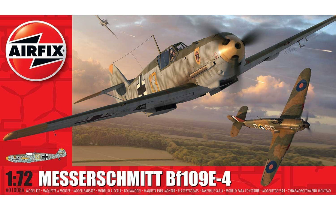 Airfix A01008A Messerschmitt Bf109E-4 Plastic Kit (1:72 Scale)