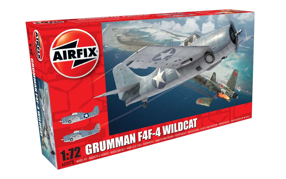 Airfix A02070 Grumman F4F-4 Wildcat Kit (1:72 Scale)