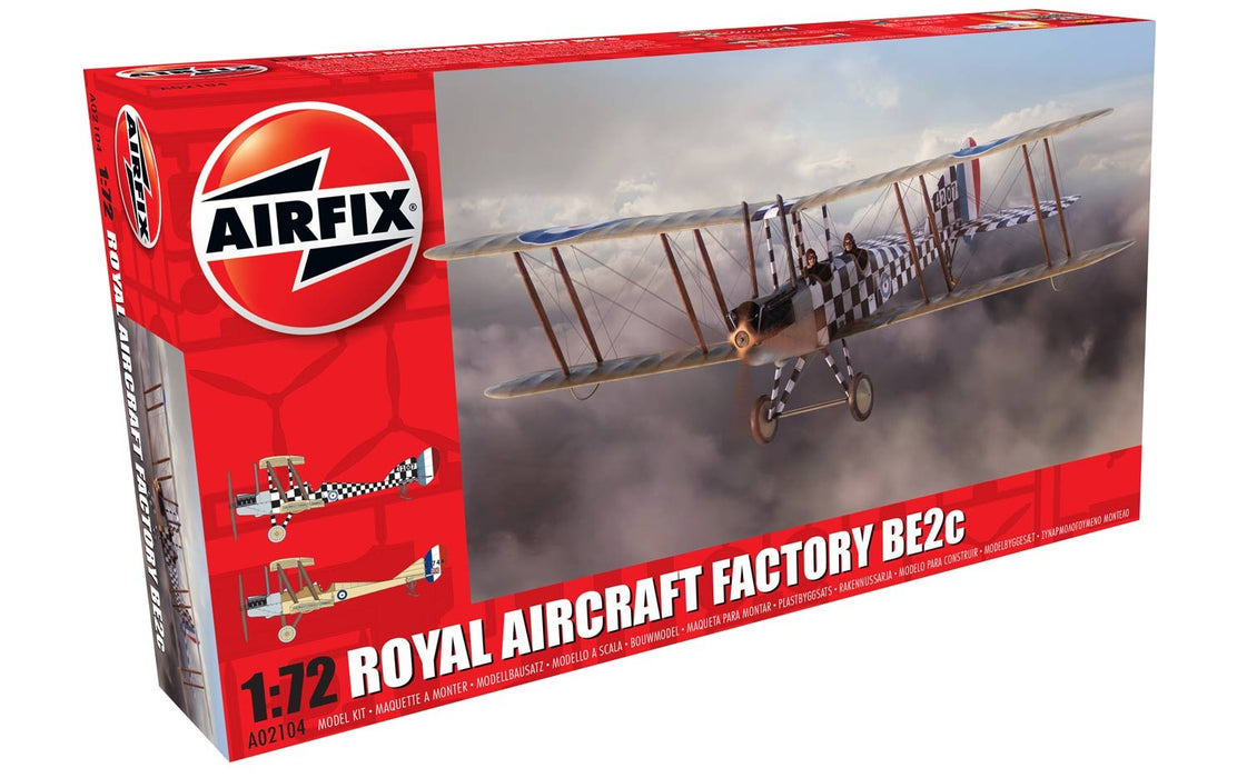 Airfix A02104 Royal Aircraft Factory BE2c Hawker Kit (1:72 Scale)
