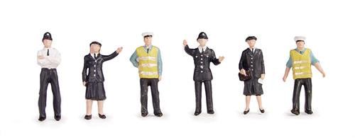 Bachmann 36-041 Police And Security Staff (6 Figures per pack) - OO Scale
