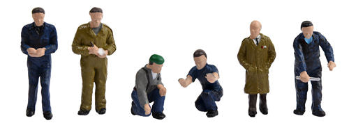 Bachmann 36-403 Factory Workers and Foreman (6) Figure Set - OO Scale