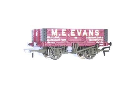 SH Bachmann 37-2017K PO 5 Plank Wagon in 'M.E. Evans' -Bachmann Collectors Club Model 2017