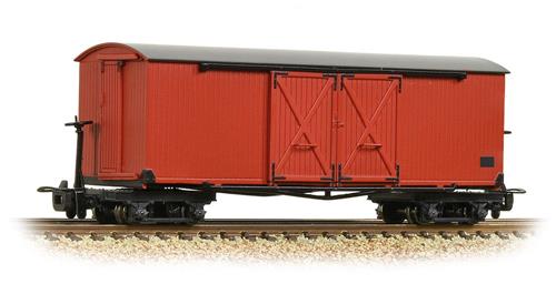 Bachmann 393-027 Covered Goods Wagon Lincs Coast Light Railway Crimson - OO9 Scale