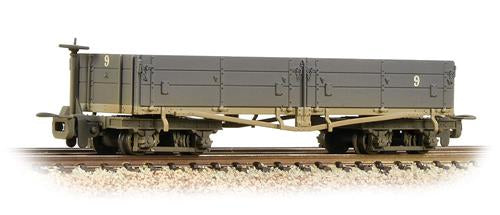 Bachmann 393-051A Open Bogie Wagon Nocton Light Grey (Weathered) - OO9 Scale