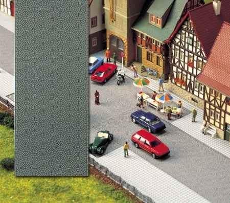 Busch 6031 Old Town Street Paved Street (80mm wide x 2m long) - OO / HO Scale