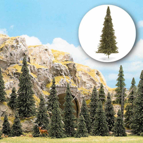 Busch 6472 Assorted Pine Trees (60 pack) - OO / HO Scale