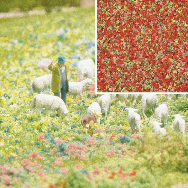 Busch 7357 Micro Flock Summer Flowers Foam Flock (200ml Bag) - Suitable for Gauges Z to G