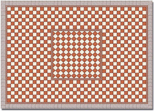Busch 7413 Antique Tile Decor Sheets - OO/HO Scale