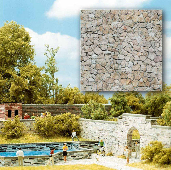 Busch 7422 Natural Stone Decor Sheets (OO/HO Scale)