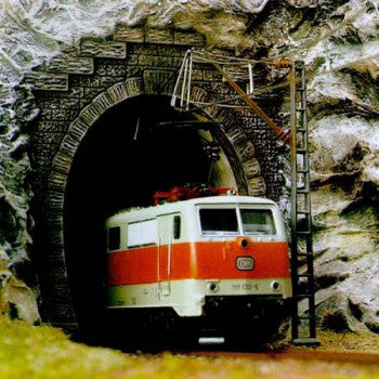Busch 8191 Single Track Tunnel Portal  (2 per pack) - N Scale