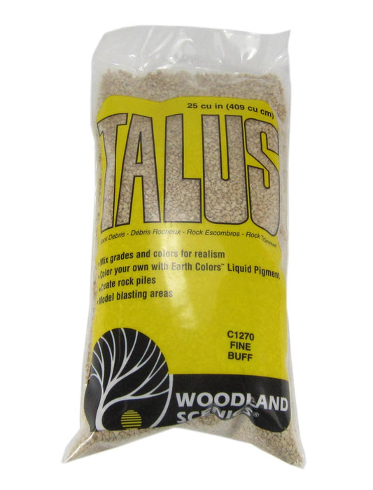 Woodland Scenics C1270 Talus Fine Buff Rock Debris 294g Bag