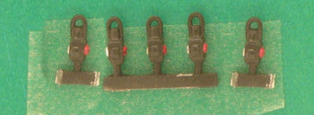 Springside DA6/5 Guards Van Lamps with Black Body - 5 per pack  (OO Scale)