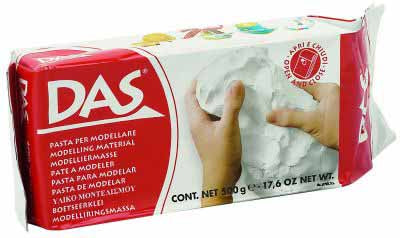DAS Modelling Material F387500 - Clay (White) - Air Hardening 1kg pack