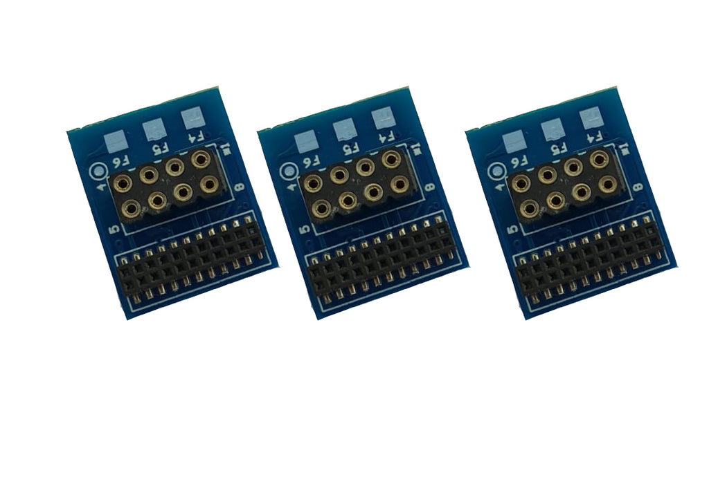 DCC Concepts DCC-AD218.6-3 6-function 21 to 8 Pin Adapter (3 Pack)