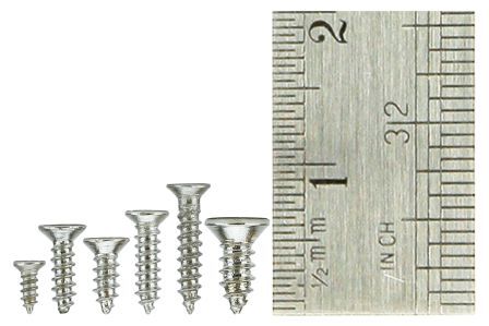 DCC Concepts DCS-CKSET Countersunk Screw Set 8 x Vials with 60 screws in each