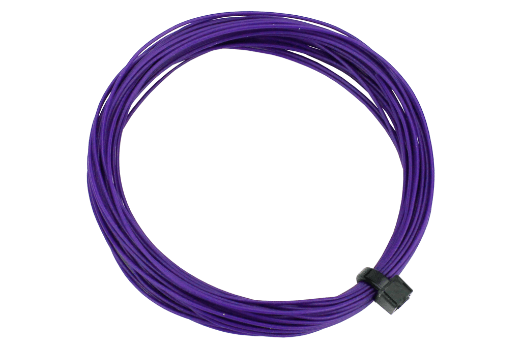 DCC Concepts DCW-PBT 32 Gauge Twinned Decoder Wire (6 metres) - Purple / Blue