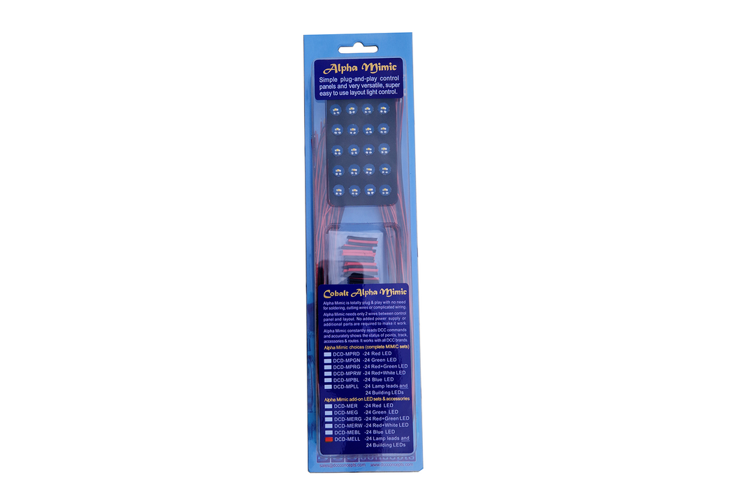 DCC Concepts DCD-MELL Alpha Mimic Add-On Building Lighting Discs + Leads, 24 Lamp Leads and 24 Building LEDS,