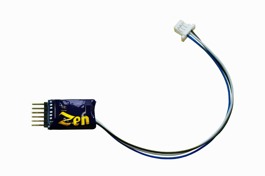 DCC Concepts DCD-ZN6D.2 Zen Blue+ Decoder: NEM651 6-Pin Direct – 2 Function