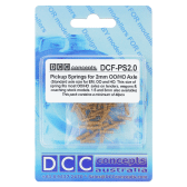 DCC Concepts DCF-PS2.0 Bronze Pickup Springs for 2mm Axles - 48 per pack