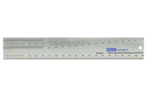DCC Concepts DCG-SR4 The Ultimate 4mm Scale Ruler with Handrail Bending Jig