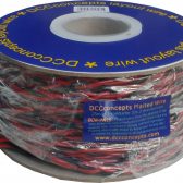 DCC Concepts DCW-PW25 3 Plaited Wire (Red / Black / Red) - 25 metre roll