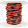 DCC Concepts DCW-25 Twisted Twin Bus Wire (Red / Black) 2.5mm diameter (13g) - 25 metre roll