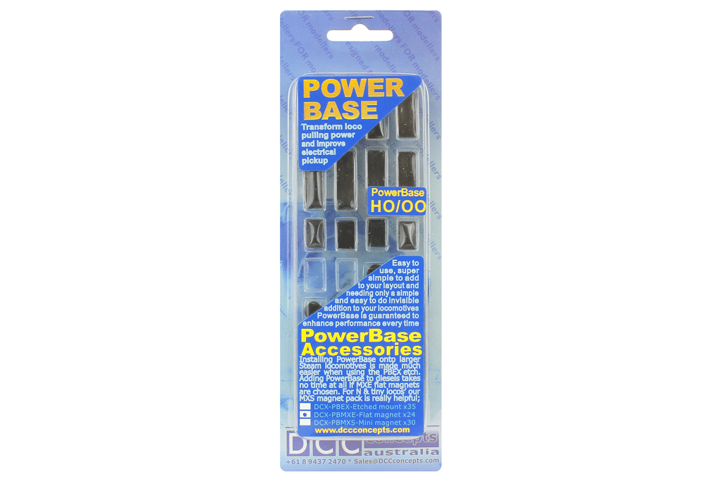 DCC Concepts DCX-PBMXE Powerbase Extreme Magnet Set (contains 24 larger magnets) - OO / HO Scale