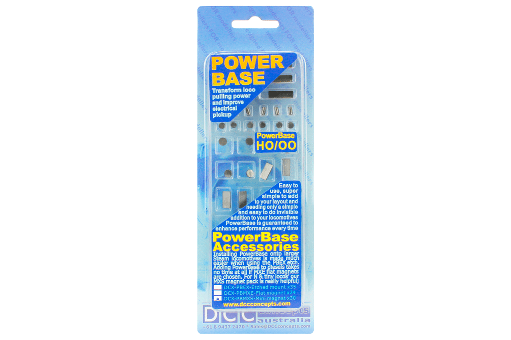DCC Concepts DCX-PBMXS Powerbase Mini Magnet Set (contains 30 smaller magnets) - OO / HO Scale