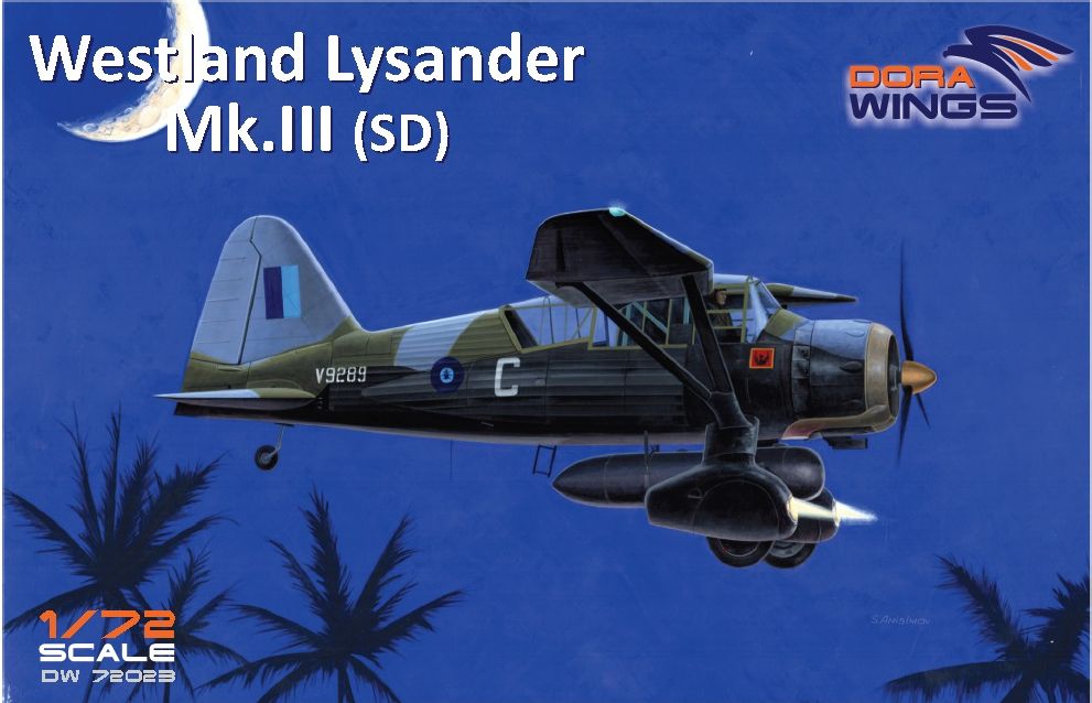 Dora Wings DW72023 Westland Lysander MkIII Aircraft Kit (sd), 1:72 Scale