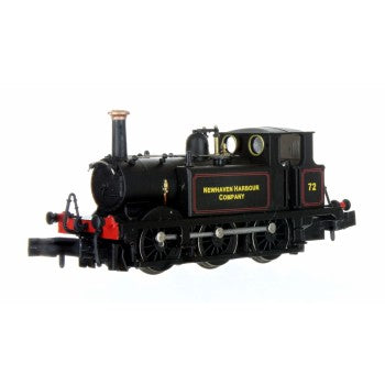 Dapol 2S-012-01 Terrier A1X Steam Locomotive Number 72 in Newhaven Harbour Company Lined Black Livery - N Gauge