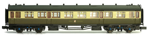 Dapol 2P-000-158 Collett Coach GWR Crest Chocolate/Cream 3rd Class 1096 - N Gauge