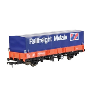 EFE Rail E87042 BR SEA Wagon in BR Railfreight Red Livery with Hood (Original version) - OO Gauge