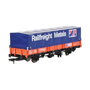 EFE Rail E87043 BR SEA Wagon in BR Railfreight Red Livery with Hood ("Cardiff Rod Mill") - OO Gauge