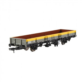 EFE Rail E87036 BR ZAA "Pike" Open Wagon in BR Engineers Grey and Yellow Livery (Pristine) - OO Gauge