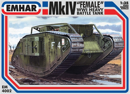 Emhar EM4002 British WW1 Mark IV Heavy Battle Tank "Female" 1:35 Scale