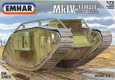 Emhar EM5002 WWI Heavy Battle Tank MkIV "Female" 1:72 Scale