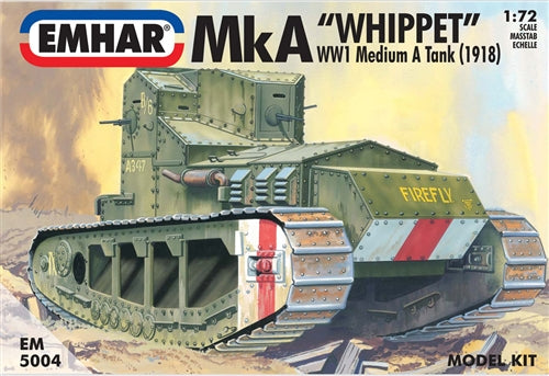 Emhar EM5004 British WW1 Mark A Medium Tank "Whippet" (1918) 1:72 Scale