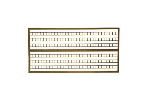 Eckon EA2 Etched Brass Ladder Strip (6 x 100mm lengths) - 2mm / OO Scale