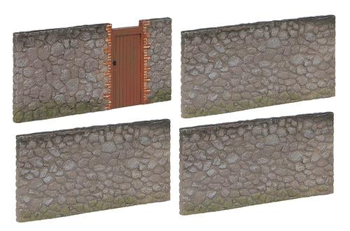 Graham Farish 42-288 Scenecraft Low Relief Urban Stone Walling (Pre-Built) - N Scale