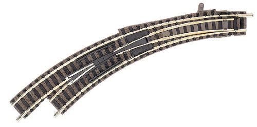 Fleischmann 9174 Ballasted Track Left Hand Curved Turnout - N Scale