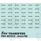 Fox Transfers 4019/4 Second Class Window Graphics - OO Scale