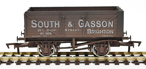Gaugemaster GM4410202 7 Plank Wagon South & Gasson 105 Brighton Weathered
