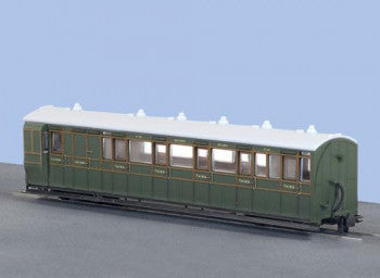 Peco GR-421A Brake Composite Bogie Coach Number 4108 in Southern Railway Livery - OO9 Gauge