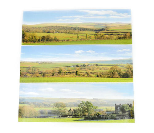 Gaugemaster GM752 Countryside Small Photo Backscene (1372mm x 152mm) - Suitable for Scales "Z" to "O"