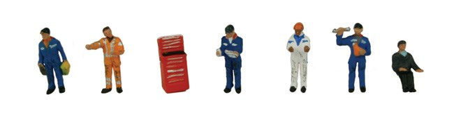 Graham Farish 379-311 Traction Maintenance Depot Workers (6) Figure Set - N Scale