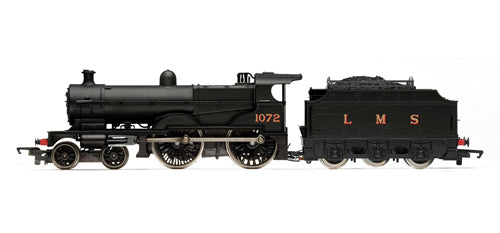 Hornby R3276 (Railroad Range) LMS Compound Nr 1072 with Fowler Tender in LMS Black Livery - OO Scale