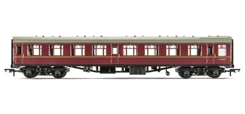 Hornby Railroad R4351 Mk1 2nd Class Coach Number M24439 in BR Maroon - OO Scale