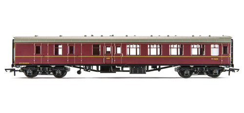 Hornby R4352 Railroad Mk1 2nd Class Brake Coach M34655 BR Maroon - OO Scale